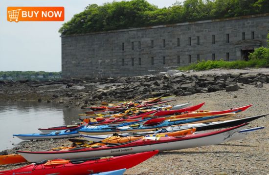 Kayaks at Fort Gorges